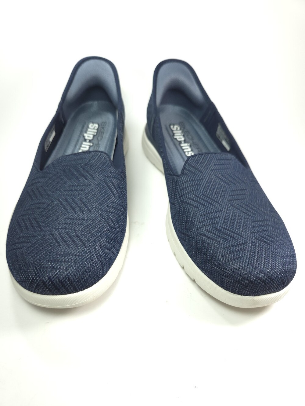 Skechers Slip‑ins On‑the‑GO Flex Astonish Navy Hands‑Free Walking Shoes Sz 8 - Picture 3 of 15